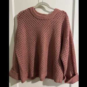 Democracy Dusty Rose Knit Sweater